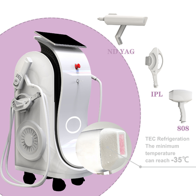 다기능 IPL RF 다이오드 레이저 ND YAG 레이저 문신 제거 및 탈모 피부 재생 살롱 사용
