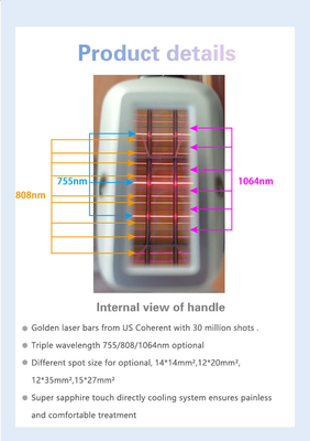 808nm-810nm 다기능 미용 기계 정형 스타일 ROHS TGA 승인
